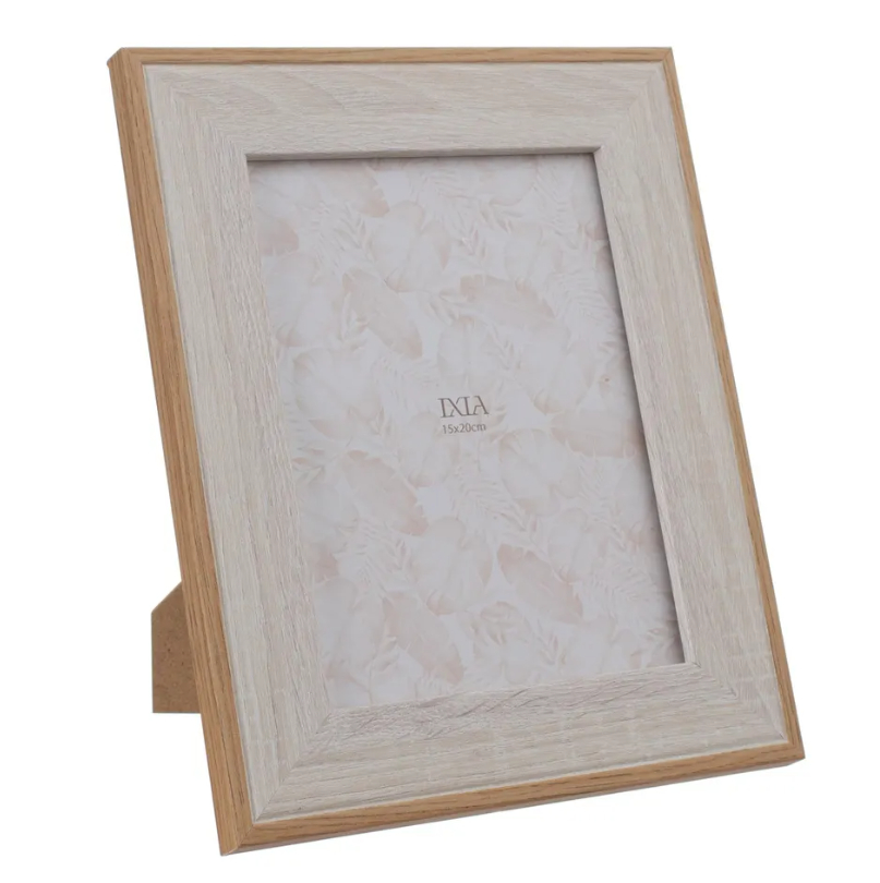 PORTAFOTOS 15X20 BLANCO - NATURAL DM 22X1X27 CMS