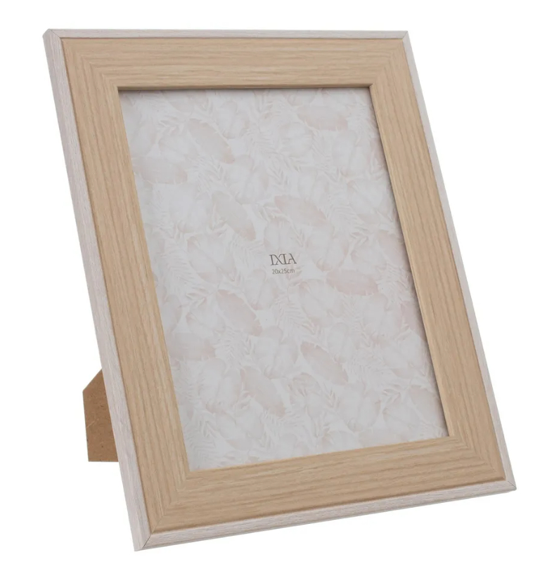 PORTAFOTOS 20X25 NATURAL - BLANCO DM 27X1X32 CMS