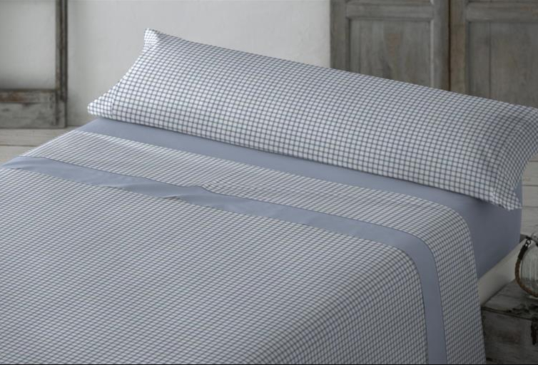JUEGO DE SABANAS CORALINA GOBIL AZUL PARA CAMA DE 135 CMS